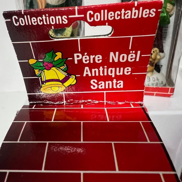 RARE Vintage Limited Edition 6-Pc Santa Claus Porcelain Ornament Set Collectable - Picture 14 of 16